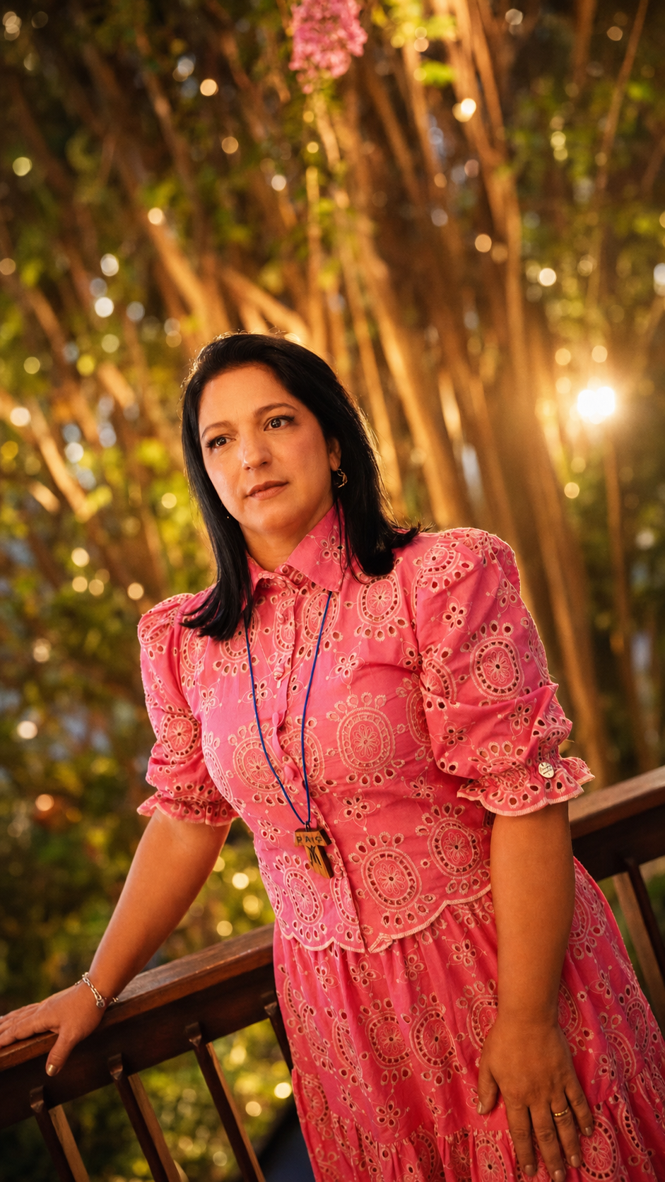 Retrato de Dalvani Vieira ao ar livre